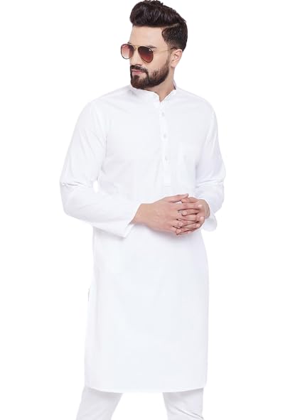 Men's Khadie Cotton- White Kurta Only-image-30