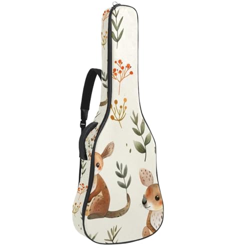 Housse guitare basse et acoustique 109cm avec poches et sangle dos