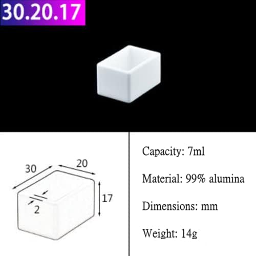 99% Alumina Crucible - High-Temperature Resistant Porcelain for Lab & Industrial Use - Durable, Heat-Resistant, Ideal for Melting & Heating Materials - 1 Piece
