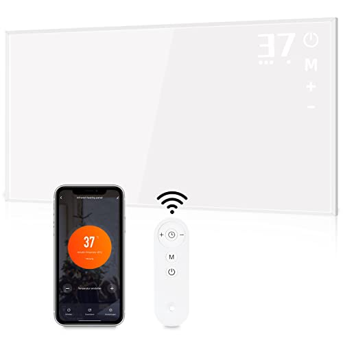 Mursche Infrarotheizung energiesparend infrarot Elektroheizung- Wandheizung 720W elektrische Heizung Deckenmontage Infrarotheizkörper Timer Heizgerät mit Fernbedienung & APP Control Elektroheizkörper