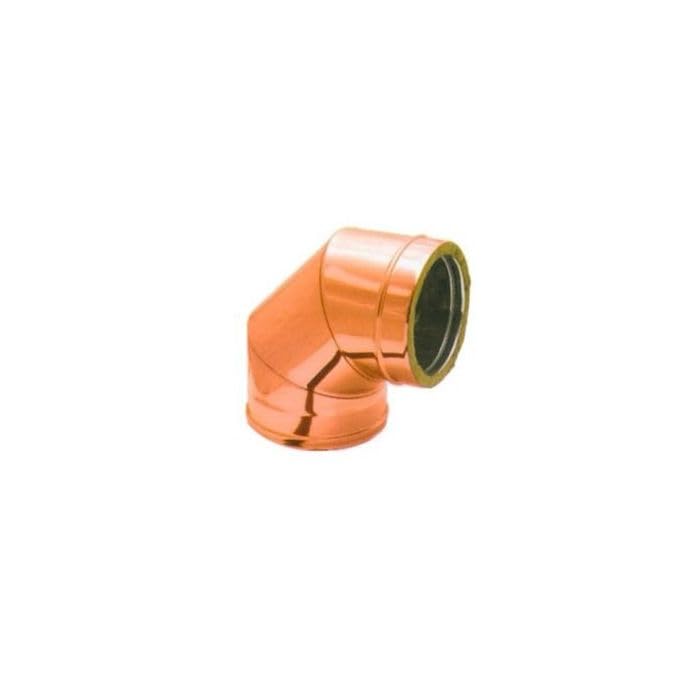 Curva 90° coibentata doppiaparete esterno rame diam. int. 250 / est. 300