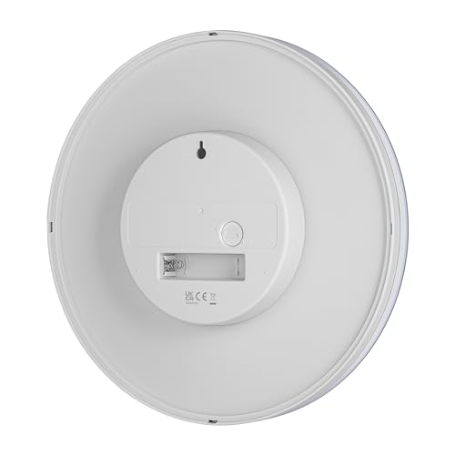 Image of Braun Classic Analogue Wall Clock with Silent Sweeping Quartz Movement - BC26W, Plastic, white
