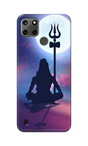 Image of Printed Hard Back Cover Case for Realme C21Y | Realme C25Y Back Cover (Lord Shiva) -1302