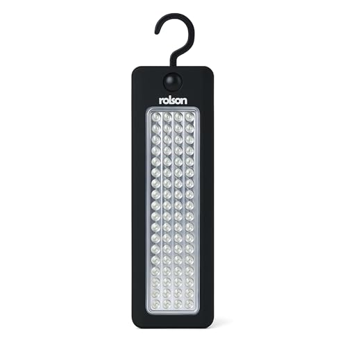 WedDecor 72 LED Inspection Lamp – Battery Powered Work Light with Magnetic Base & Hanging Hook – Portable LED Torch, Emergency Light, Garage & Workshop Lamp, Includes 4 AA Batteries