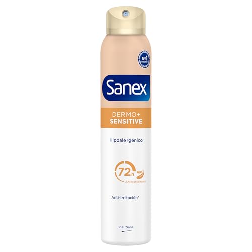 Miniatura 2 de Sanex Dermo+Sensitive Antitranspirante Desodorante Spray 72 Horas Pack 6 x 200ml – Protección Eficaz contra el Sudor y Mal Olor – Dermatológicamente Testado – 0% Alcohol*– Suave con la Piel Sensible