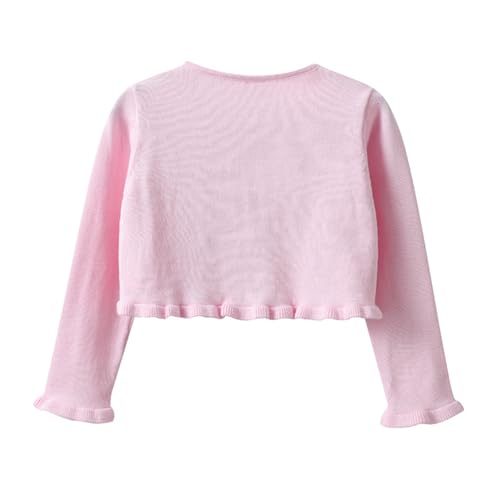 Choomomo Girls Long Sleeve Cardigan Shrug Button Closure Knitted Bolero Toddler Fall Spring Knitwear2