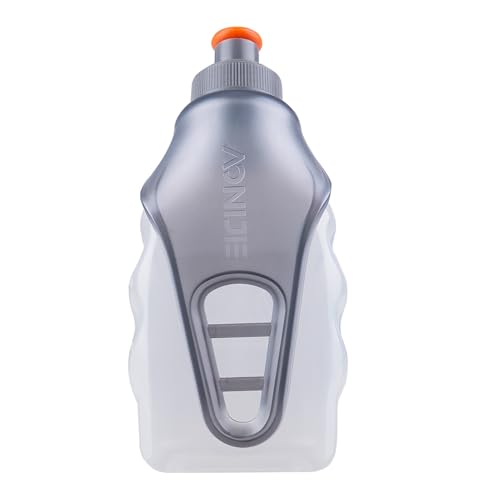 Azarxis BPA Free Water Bottles Flask Leakproof 250ml with Clip for Running Hydration Belt Waist...