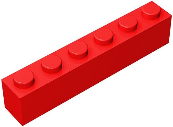 Miniatura 5 de Bloque de ladrillos clásico a granel de 1 x 6, 100 piezas de ladrillo gris oscuro de 1 x 6, compatible con piezas y piezas Lego 3009, juego creativo