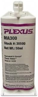 MA300 Black Two-Part Base & Accelerator (B/A) METHACRYLATE Adhesive - 50 ML Dual Cartridge - PLEXUS IT410