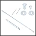 Hihaha Car Dual Carburetor Linkage Set Replacement for Barry Grant Carbs Durable Material