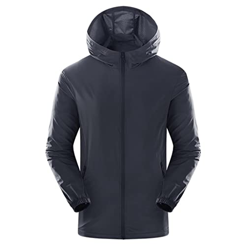 Veste outdoor homme pour activités d'été bleu denim XXL
