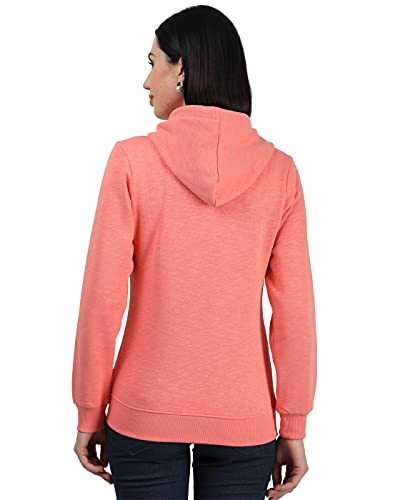 Image of Monte Carlo Women Orange Solid Cotton Blend Sweatshirt-221049683-1
