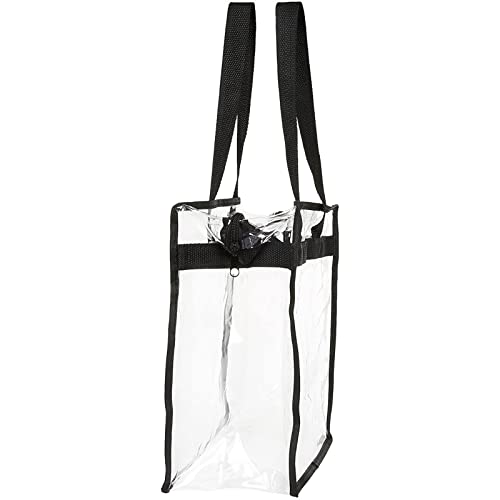 Juvale 2 Pack Clear Stadium Approved Tote Bags, 12X6X12 Large Totes With Zippers, Handles For Concerts, Sporting Events #TOP4