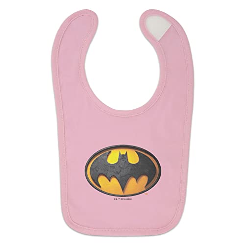 GRAPHICS & MORE The Flash Batman Logo Baby Bib - Pink2