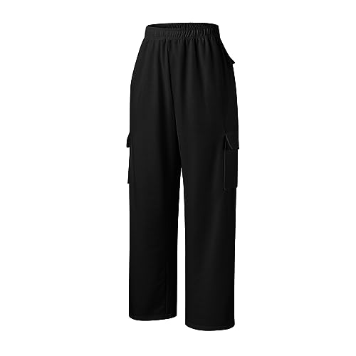 Womens-Cargo-Sweatpants-Wide-Leg-Fleece-Sweatpants-Baggy-Cargo-Joggers-with-Pockets-High-Waisted-Sweat-Cargo-Pants-Trousers
