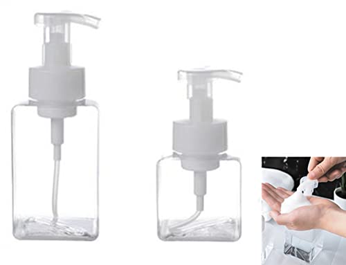 TINGJUNN Distributeur de mousse - Idéal pour le shampooing, l'après-shampooing, la lotion, le lavage du corps, le gel, le savon pour les mains (deux pièces) Cover