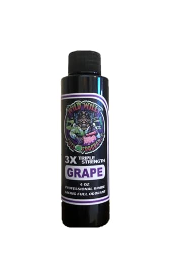 Wild Willy Grape Fuel Fragrance/Scent 4 Ounce Bottle Compatible with Methanol Alcohol Gas Nitro and Diesel Fuels!