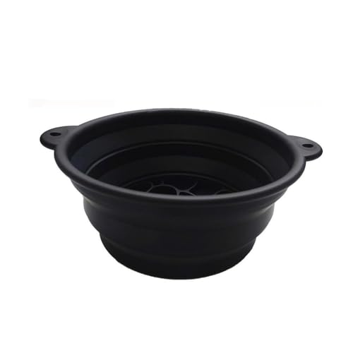 kkiuop Lavabo plegable de silicona, cuenco facial para hielo con bandeja de hielo integrada, uso portátil, lavabo reutilizable para inmersión fría en el hogar