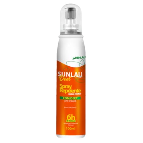 Kit 5 Repelente de inseto Sunlau Deet 15% em Spray 6h 100ml