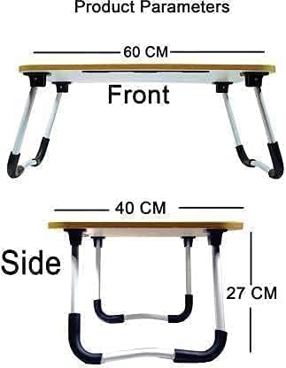Image of RIVATR Study Table Bed Table Premium Laptop Table /Foldable and Portable Wooden /Writing Desk for Office /Home /School(DORAMON)