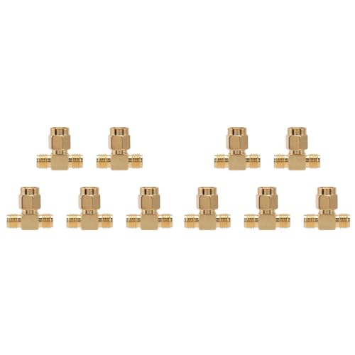 Hlxnyami 10X Conector Adaptador RF SMA Macho A 2 SMA Hembra Divisor de 3 Vias