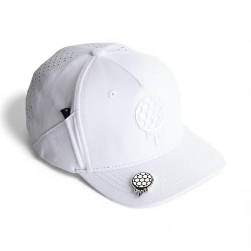 BONK Golf Youth Snapbacks Golf Hats Tee Holder with Tees & Bill Magnet with Ball Marker 100% Custom Made - Clean