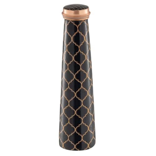 Image of Wakefit Designer Printed Copper Bottle | 1 Litre | 100% Pure Copper | Leak Proof & BPA Free | Office Bottle | Ayurveda Recommended | Boosts immunity| Supports Digestive & Liver Health | Malawi