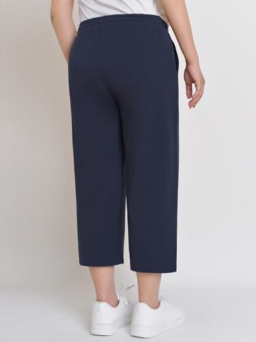 Weintee Women's Wide Leg Cotton Capri Pants with Pockets3