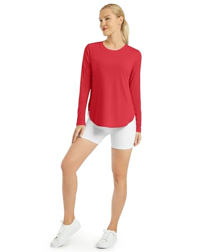 Image of G4Free Lightbreeze Womens UPF 50+ Long Sleeve Workout Tops Quick Dry UV Sun Shirt Running Gym Hiking Yoga Casual Lightweight