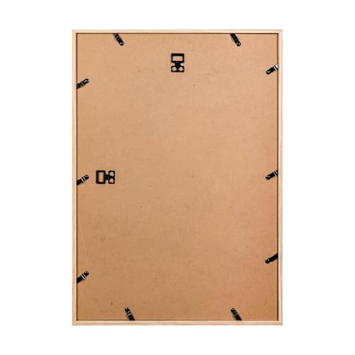 KAIWIN A2 Picture Frame Oak Set of 2, Wooden Poster Frame, A2 Picture Frames for Wall Mounting Display for Home, Office,Gallery,Holiday with Photos, Posters, Puzzles - Image 5