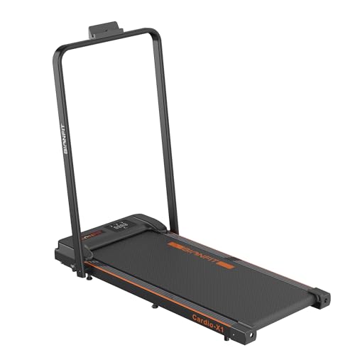 Image of BIONFIT Cardio-X1 Walking Pad for Home Gym | Treadmill with 3.5HP BLDC Motor, Max Weight 120 Kg, Top Speed 10 km /hr, Remote Control, 2-Level Manual Incline Walk Pad | Running Machine for Home