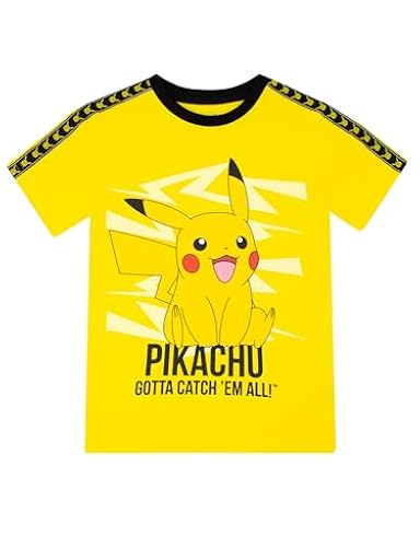 Pokémon Camiseta Niño | Camiseta Pikachu de algodón para Niños | Camisetas de Manga Corta para Chicos | Amarillo | 5-6 Años | Ya disponible en tu tienda friki favorita! En mundofriki.es! Pokémon Camiseta Niño | Camiseta Pikachu de algodón para Niños | Camisetas de Manga Corta para Chicos | Amarillo | 5-6 Años | Ya disponible en tu tienda friki favorita! En mundofriki.es!
