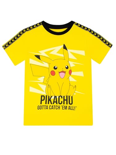 Pokémon Camiseta Niño | Camiseta Pikachu de algodón para Niños |