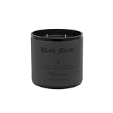 Archipelago Botanicals Black Forest 3-Wick Boxed Candle, Dark Ebony Woods, Douglas Fir and Black Currant, Premium Wax and Triple Wicks, Burns 120 Hours (23 oz)