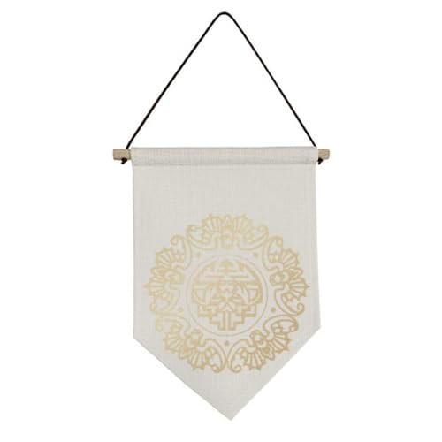 Toile chinoise drapeau suspendu rond pour créer une ambiance zen dans votre bureau
