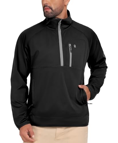 Image of Little Donkey Andy Men's Golf Pullover Windbreaker Quarter Zip Golf Jacket