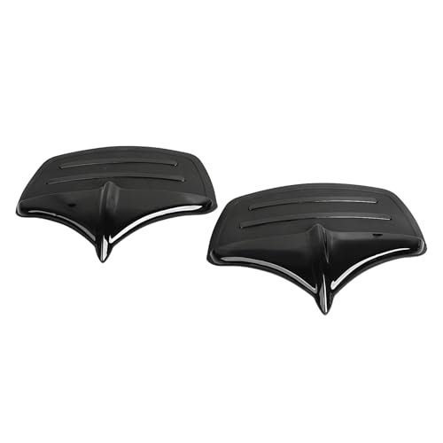Image of Black Rear Fender Mud Flaps Edge Tip Accents Trim for Harley Tri-Glide Ultra Classics FLHTCUTG 2011-2023 and FLHXXX Street Glide Trikes 2011