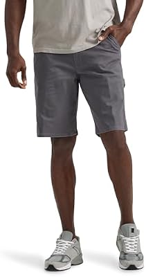Lee Men's Legendary Workwear Carpenter Short Painters Gray 34