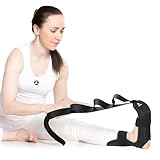 Stretch Strap with Loops for Foot and Calf - Ideal for Physical Therapy, Achilles Tendonitis Relief, and Plantar Fasciitis - Perfect for Yoga, Gymnastics, and Flexibility Training