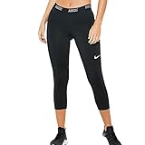 NIKE Women's Victory Training Capris, Black/Black/White, Medium