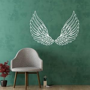 Vinilo decorativo alas de ángel negro 22x31.5 in miniatura 3