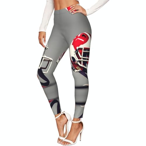 Leggings de compresión cómodos y suaves con diseño de fútbol americano