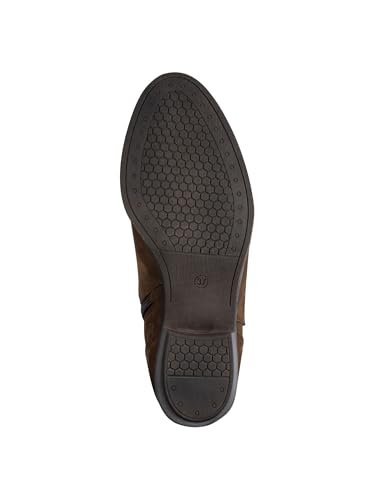 Marco Tozzi Damen Stiefel mit Blockabsatz Vegan, Braun (Cafe Comb), 40 EU