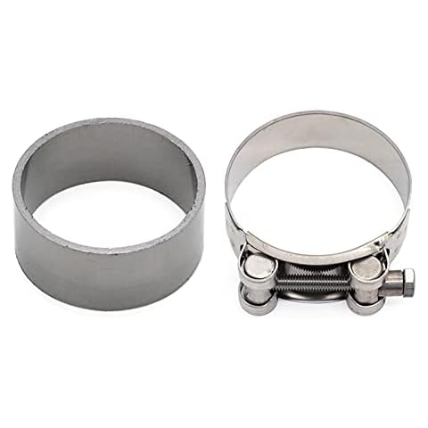 YANGLI WanLiTong GSF 1200 1250 600 650 Exhaust Clamp + Exhaust Silencer Collector Box Gasket Seal Fit For SUZUKI Bandit GSF600 GSF650 GSF1200 GSF1250 (Color : 1set) Cover