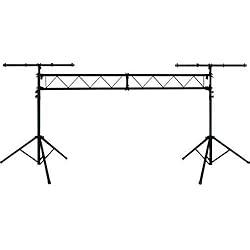 Tripode Para Luces Dj Casero Audibax SLS30 | Soporte Truss | Puente de Luces | Iluminación para Fiestas | Soporte Focos LED | Perfecto para Discotecas | Uso para DJs | Altura Ajustable | Fácil de Instalar | 2 Barras T