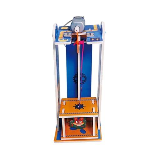 Oshhni Ascensori elettrici Fai da Te, Modello di Ascensore, Puzzle 3D, esperimenti scientifici per Bambini dai 6 Anni in su, Giocattolo tecnologico,