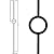 Contemporary Single Ring Stair Iron Balusters (10-Pack) Modern Hollow One Ring Circle Metal Railing Spindles 1/2" x 44" Tall Real Satin Black NOT Matte