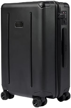 The Ridge Premium Hard Shell Carry On Luggage - TSA Approved Lock - 360° Spinner Wheels for Travel - Royal Black