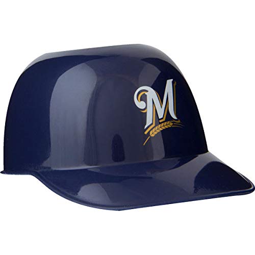 Rawlings MLB Mini Batting Helmet Ice Cream Sundae/Snack Bowls, Milwaukee Brewers - 24 Pack