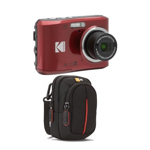 Image of Kodak PIXPRO FZ45 Friendly Zoom Digital Camera (Red) Bundle with Camera Case (2 Items)